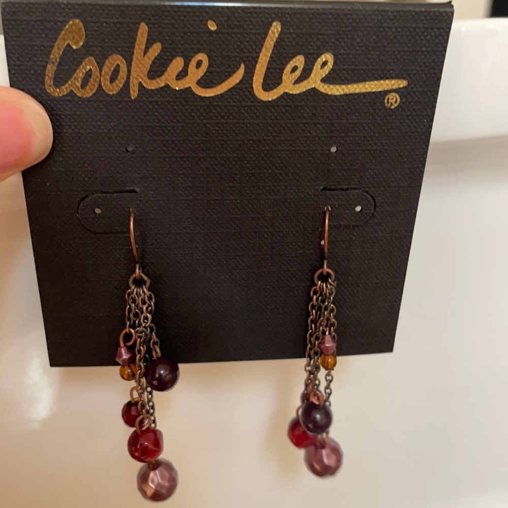 Cookie Lee Earrings- red